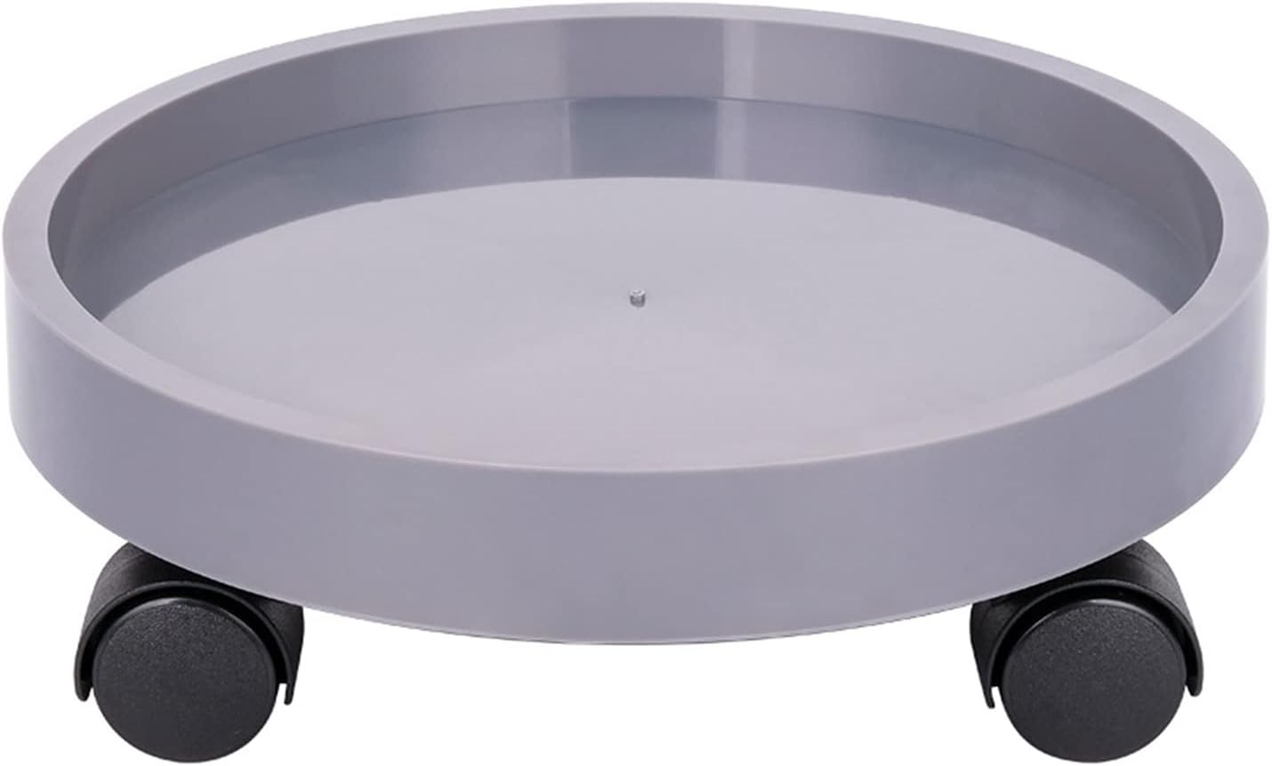 Wooden Vase Base Plant Caddy with Wheels Plant Stand Plant Pallet Caddy Mover Rolling Planter Trolley Tray Coaster Gray Wooden Vase Stand (Size : M)