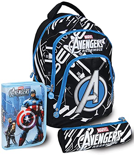 Mybagstory Avengers Federmäppchen Für Jungen – Mit Reißverschluss, 20 Cm, Grau | Perfekt Für Schule, Kindergarten & Als Geschenk