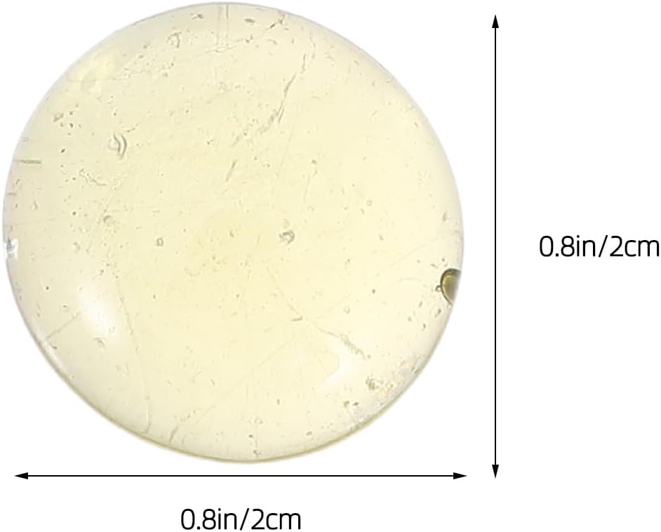 LOGOFUN 2 Sets Flat Glass Marbles Decorative Pebbles for Aquarium Vase Filler Arts Crafts 400g