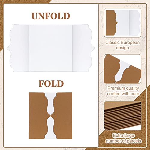 Image of Censen 30 Pcs Trifold Display Board Bulk 12 x 20 Inch Trifold Display Poster Board Presentation Boards White Corrugated Poster Project Boards for Business Presentation Office Back to School Supplies