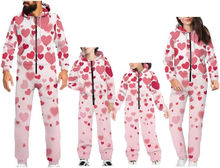 Panda Men's Novelty One-Piece Pajamas, Women's Long Sleeve Jumpsuit with Pockets, Kids Holiday Zip-up Onesie