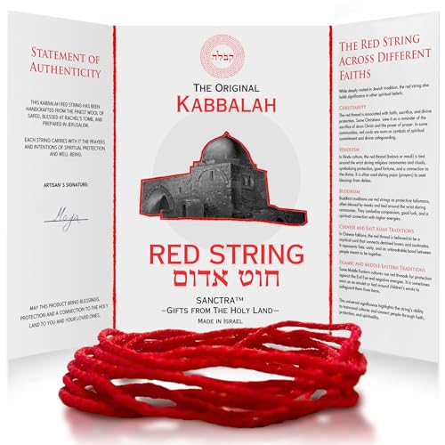 The Original Kabbalah Red String, Handmade and Blessed in The Holy Land, 100% Wool Strand, 60