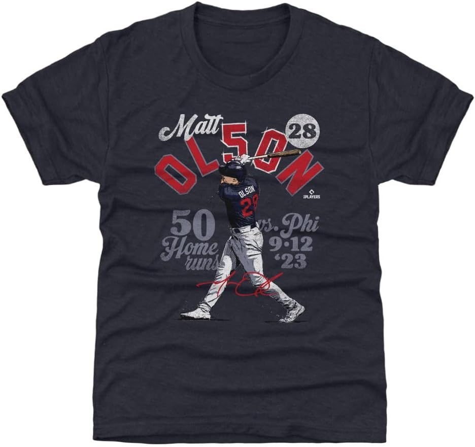 500 LEVEL Matt Olson Kids Shirt - Matt Olson Atlanta 50 Homers