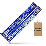 Hamburg Schal Fan-Schal – Skyline-Motiv – Wärmendes Strickmaterial – 145 cm x 18 cm