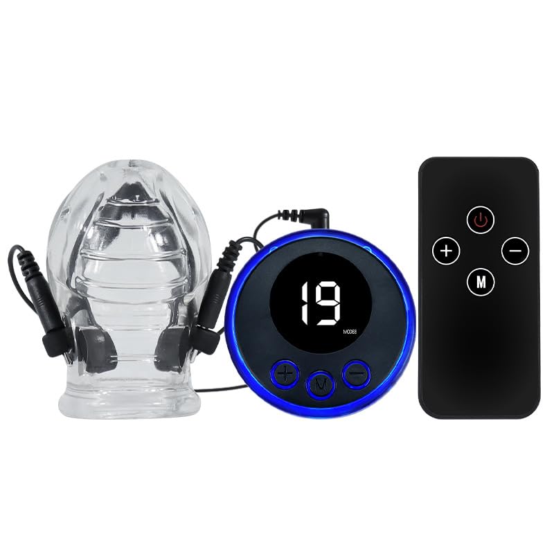 ペニスリング 男性用 電動オナホ 亀頭責め 【亀頭と裏筋を同時責め+8種電気電流+19種強度調整可能+15 M遠隔操作】