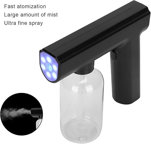 Miniatura 4 de HEITIGN Nano atomizador electrostático, pulverizador inalámbrico recargable, máquina de pulverización de nebulizador de mano, pistola de vapor de