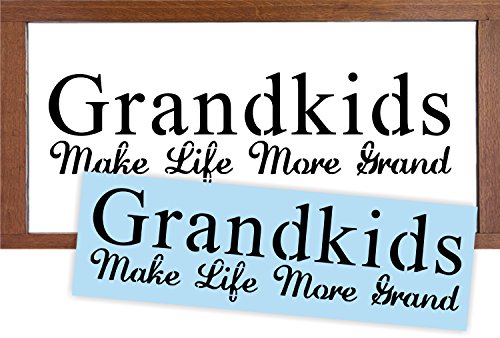 Grandkids Make Life More Grand Stencil For Painting Wood Signs, Reusable & Sturdy #TOP1