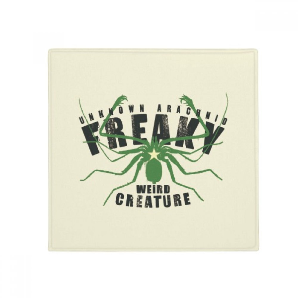 Tapis de sol anti-dérapant motif araignée verte 50x50cm pour cuisine et salon