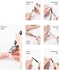 18 Piece Purple Professional Multifunctional Stainless Carbon Steel Nail Clipper Manicure Pedicure Set