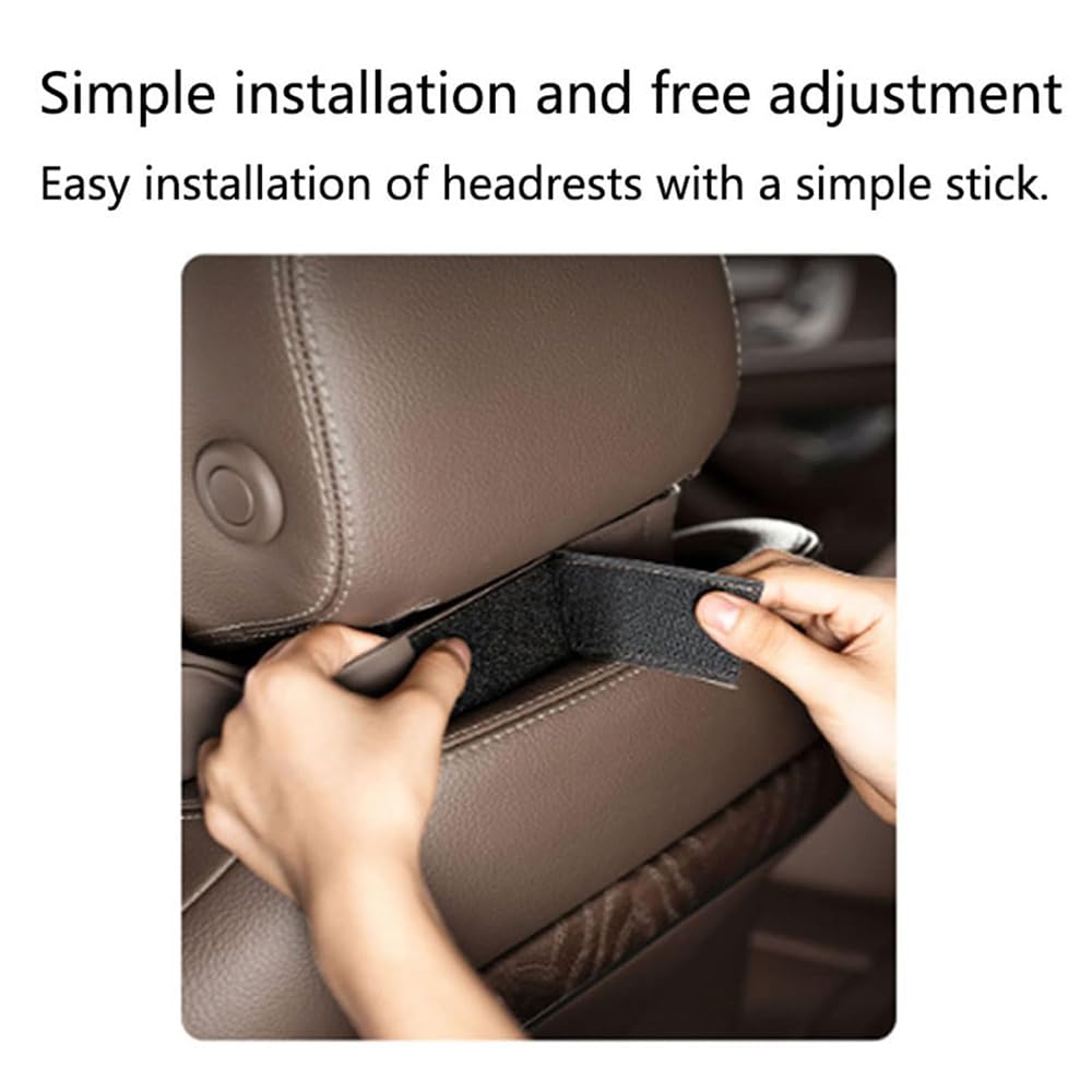 Almohada Cervical para Vauxhall Crossland (Modelos de 2017 en adelante), cojín de Espuma viscoelástica para reposacabezas, Color Gris.