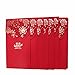 Angel mall Pack-12 Chinese Red Envelopes - Lucky Money Gift Envelopes Red Packet for New Year, Birthday, Wedding (7 x 3.5 in) (The wedding)