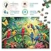 Imagen de Rompecabezas clásico de 1000 Piezas con diseño de guacamayos y Mariposas de Colores
