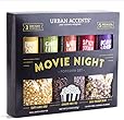 Urban Accents MOVIE NIGHT™ Popcorn Kernels and Popcorn Seasoning Variety Pack (set of 8) - 3 Non-GMO Popcorn Kernel Packs and 5 Gourmet Popcorn Snack Seasoning- Perfect Gift for any Occasion