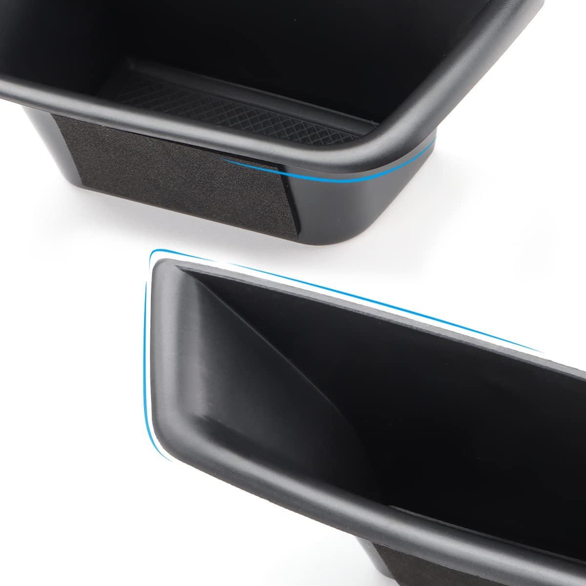 MARCHFA Car Door Tray Organizer Compatible for 2015-2022 2023 2024 2025 Porsche Macan Accessories Interior Car Door Handle Insert Pocket Storage Box