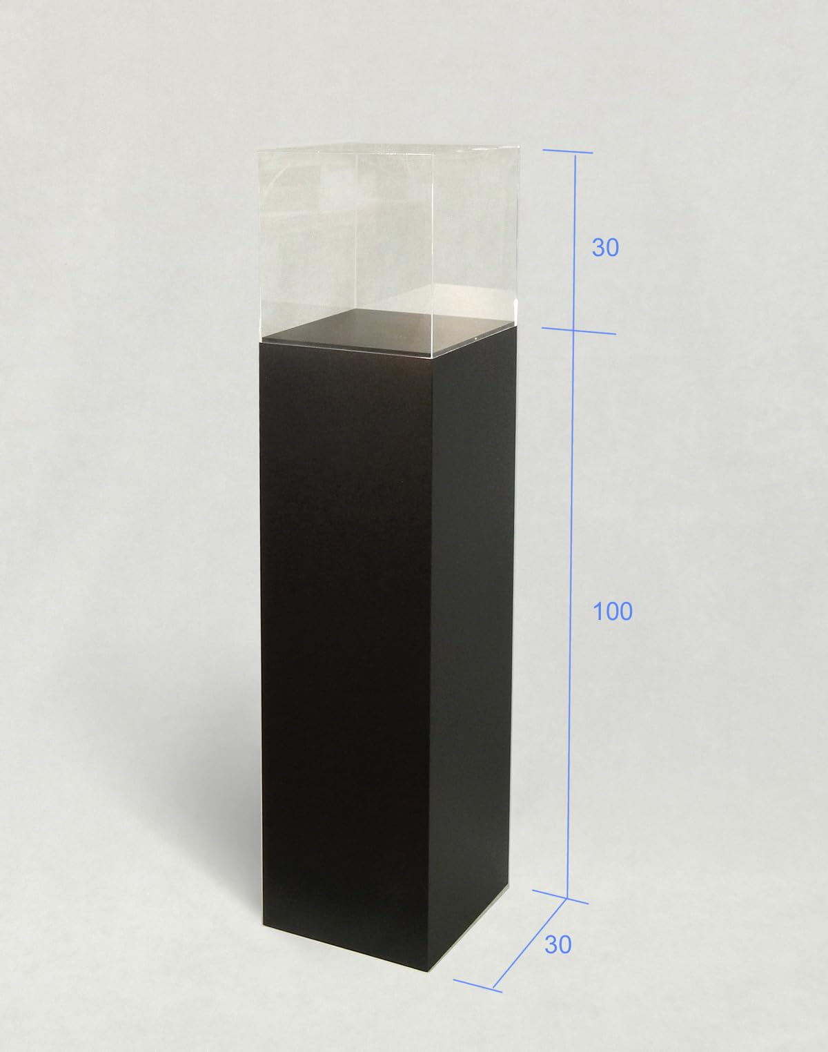 ORUS - Teca sobre columna negra (30 x 30 x 130)…