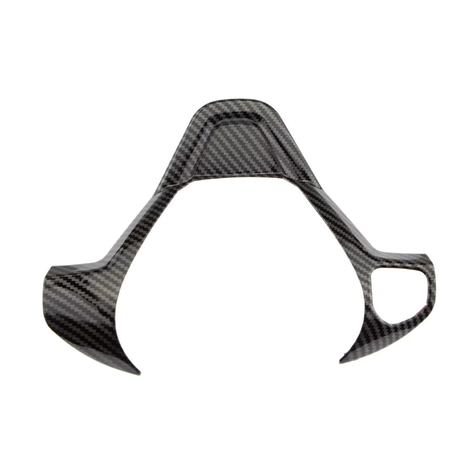 Car Interior Sticker for Fiesta MK7 2009-2017 for Ecosport 2013-2017 Steering Wheel Button Cover Sticker ABS Frame Car Accessories(1hole Carbon)