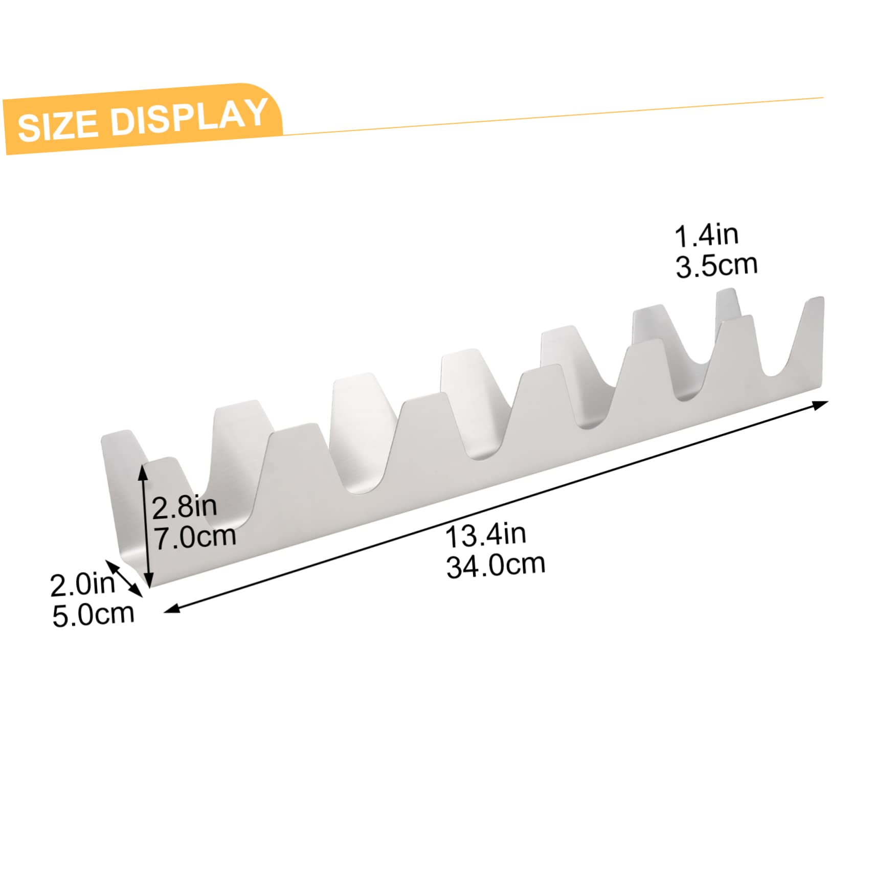 GRIRIW 1pc Roasting Rack Mexican Tortilla Makers to Make Tortillas Corn Tortillas Taco Holder Food Rack Taco Stand Cooking Rack Silver