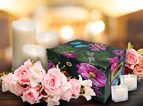 Image of Butterfly Cremation Urns for Human Ashes Adult Female Chest Urns for Ashes