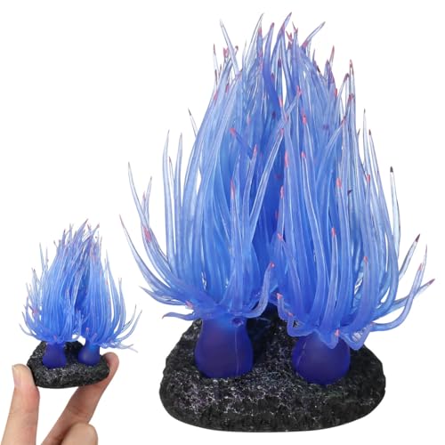 CIYODO Artificial Coral Aquarium Decoration Soft...