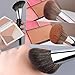 Angled Blush Brush,Large Powder Mineral Brush,Foundation Makeup Brush,Powder and Blush Brush for Daily Makeup (Black)