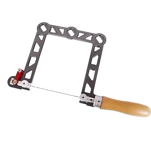 LeTkingok Sega Da Traforo Tipo U, Telaio in Lega di Alluminio e Lame di Ricambio in Filo Diamantato Da 130MM Utensile Da Taglio per La Lavorazione Del Legno per Pannelli di Legno in Plastica