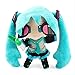 25 Cm Hatsune Miku Vocaloid série neige Miku poireau réaliste dessin animé poupées en peluche animaux cadeaux d'anniversaire chambre bureau déco