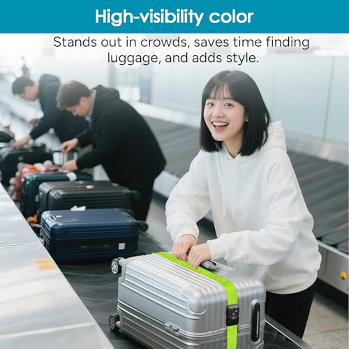 Image of Travel Inspira Luggage Straps for Suitcases with TSA Lock, Protect Your Luggage Anti-Burst, High Visibility Color, Easy to Identify Luggage Adjustable Heavy Duty Belt for 20-28 Inch Suitcases