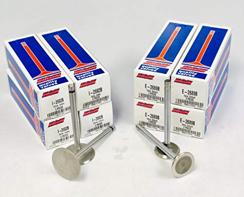 (8) Intake & (8) Exhaust Valves compatible with 1996-02 Chevy GMC 350 5.7 5.7L Vortec Engine (Stock Replacement)
