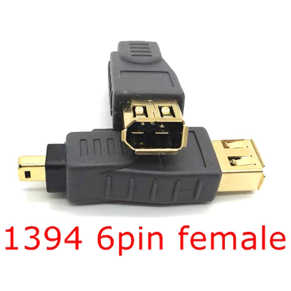 1 pz IEEE1394 6 PIN a 4 PIN Adattatore firewire IEEE-1394A Connettore maschio a 6 pin a 4 pin