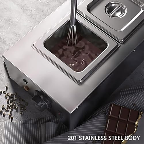 Fundidor de chocolate para repostería y buffets con tres pozos de calentamiento 3