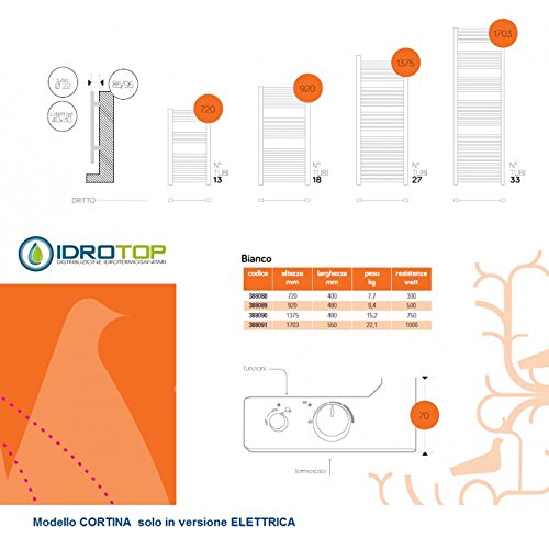 TERMOARREDO SCALDASALVIETTE H920XL480 CALORIFERO