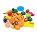 Kingdommax Kitchen Toy Food, 24Pcs Plastic Fruit Vegetable Kitchen Cutting Toy Set Kids Toys