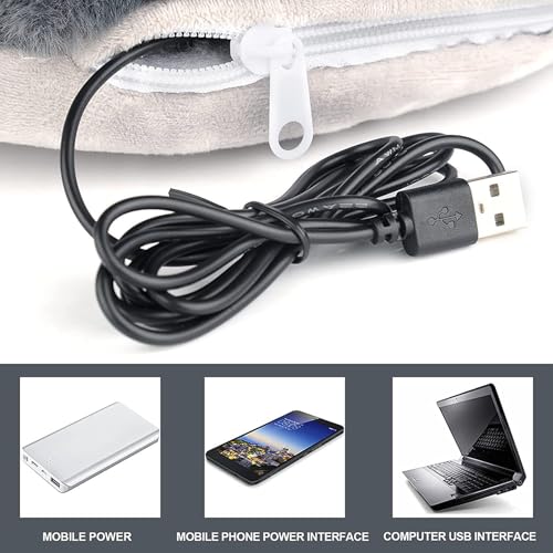 Almohadilla térmica de pies sin olor y de larga duración con USB 6
