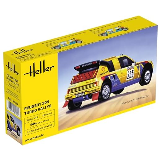 Heller 80189 Peugeot 205 Turbo Rally 1/43