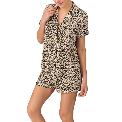 Image of kate spade new york Short Sleeve Knit Shorty Pj Set
