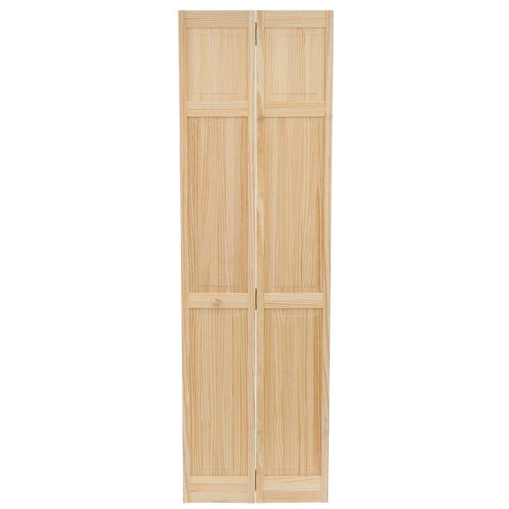 Kimberly Bay Closet Door, Bi-fold, 6-Panel Style Solid Wood (80x24)