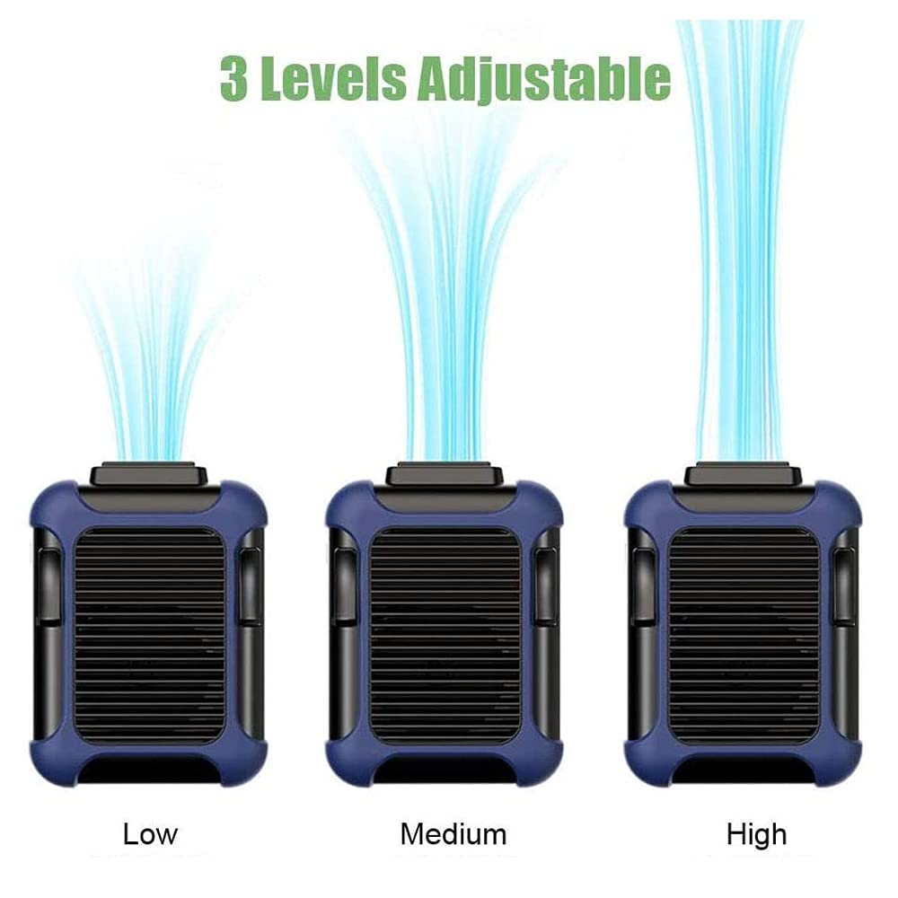 Ventilatore a Vita, Mini Ventilatore da Cintura Personale Clip in Vita Ventola di Raffreddamento Portatile e Ventilatore per Collana USB, 4000 mAh USB Ricaricabile, Ventilatore da