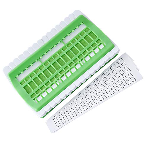 Ahomi Organiseur de fil de soie en plastique pour point de croix et ligne doutils 30 trous Vert