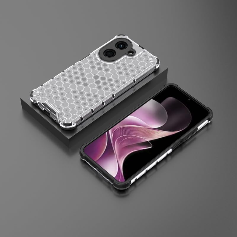 Image of Plastic Bumper Back Case Cover for Redmi A5 / Poco C71 (Transparent)