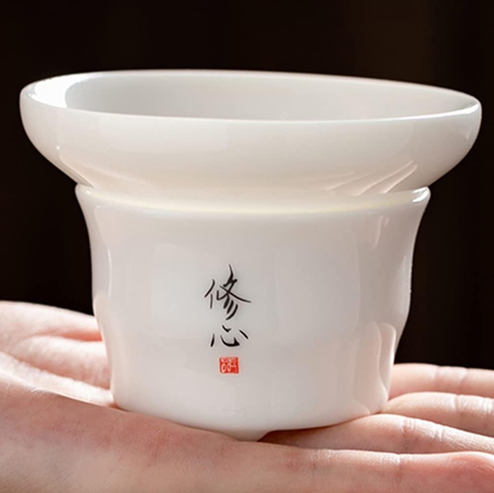 XIALON 3.2inch Zen Ceramic Tea Filter Kung Fu Tea Set Tea Strainer Tea Ceremony Accessories
