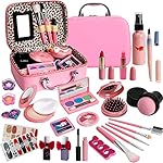 Kids Washable Makeup Girl Toys - Real Make Up Set, Little Girls Makeup Kit for Toddler Kid Children Princess, Christmas Birthday Gift Toys for Girl 4 5 6 7 8 9 10 Year Old