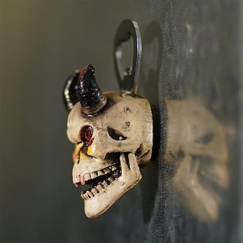 Miniatura 3 de 4 abridores de botellas con cabeza de calavera, abridor magnético de botellas de cerveza para nevera, barman en casa, restaurante, Halloween,