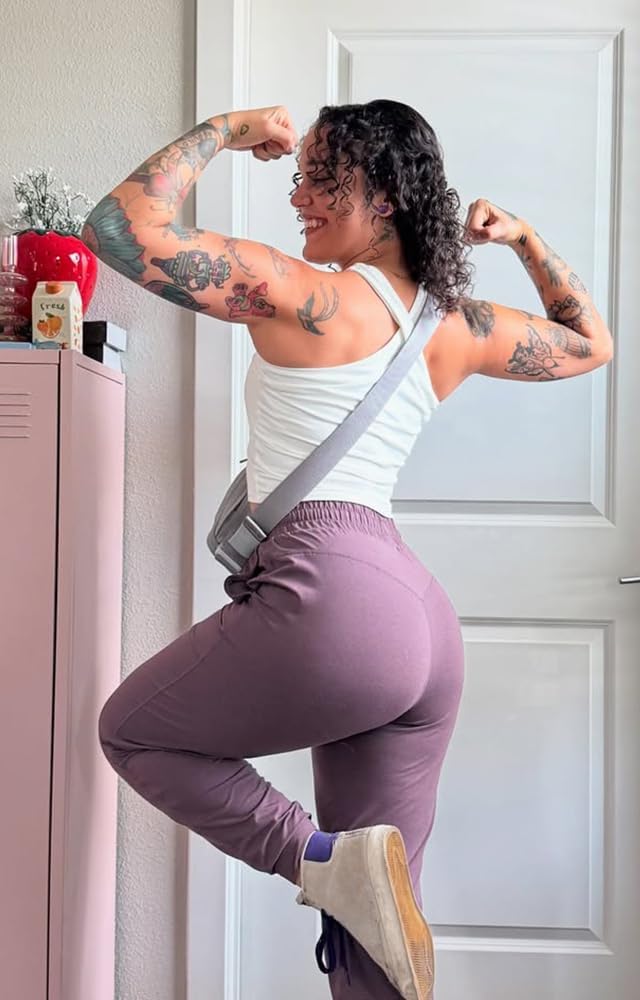 Aoxjox Women's Workout Cross-Neck Sport Bras Fitness Elanor Bra Yoga Crop Tank - Image 3