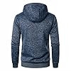 Sprifloral Mens Hoodies Fleece Sweatshirts Zip up Long Sleeve Jacket Zipper Hooded Top Navy 3XL #2