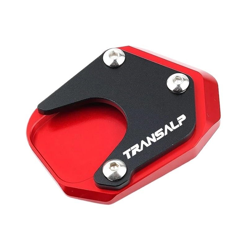 Extension béquille moto TRANSALP pour éviter la chute sur sol meuble