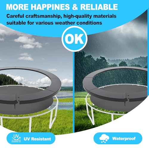 AIVEFEN Trampoline Pad Replacement, 10/12/14/15/16FT Trampoline Spring Cover, No-Hole for Pole Waterproof Trampoline Safety Pad, Trampoline Replacement Parts & Accessories - Thumbnail 6