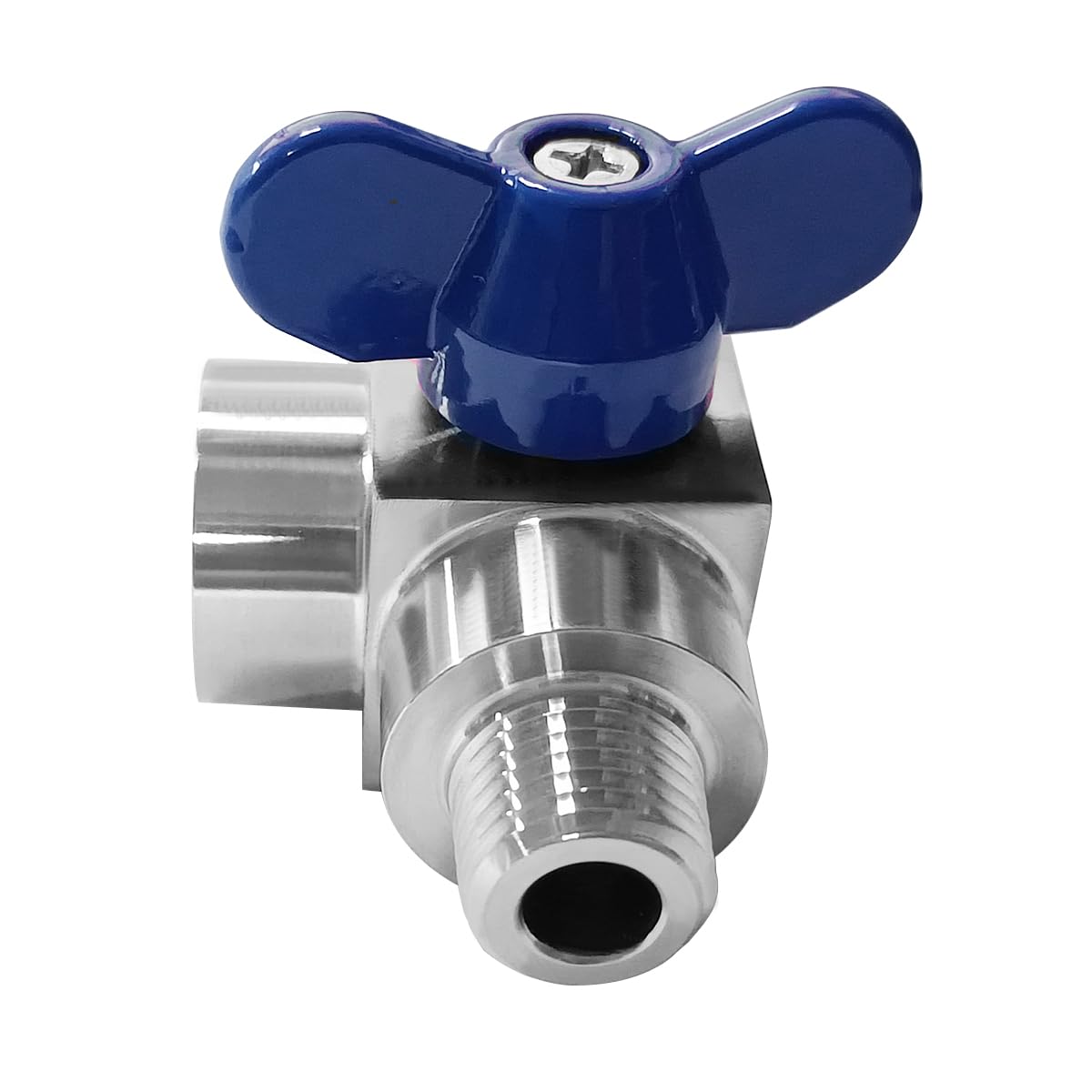 Mini-Kugelhahn 3/8 Zoll – 304 Edelstahl, Innen- Auf Außengewinde – Für Wasser, Öl, Gas (–20 Bis 180 °C)