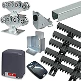 300kg max. Torgewicht BAUER - 4,2m Schiebetorset freitragend Basic mit E-Antrieb