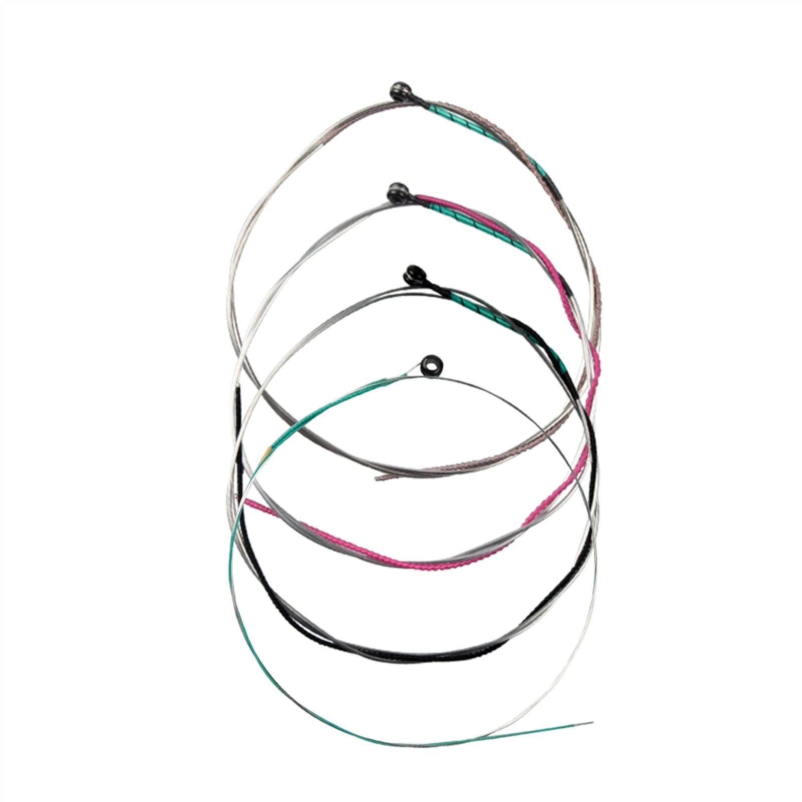 TSTS Accessorio Violino 1 Set - Set di Corde per Violino 4/4 in Acciaio con estremità A Sfera in Acciaio Calibro Medio