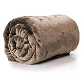 Farbe: taupe / graubraun PERAGA Kuscheldecke, Wohndecke ENZO 130x180cm Taupe Graubraun LEMETEX